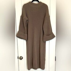 NWOT Cozy Knit Taupe Dress